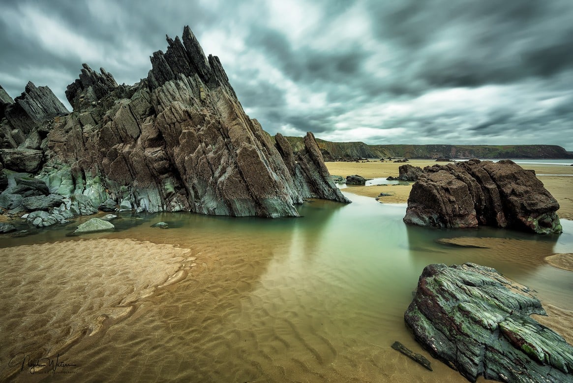 Amazing rock formation on a Pembrokeshire coast by Nigel Waters Photography