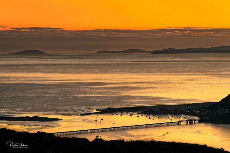 Mawddach Estuary in Barmouth Wales