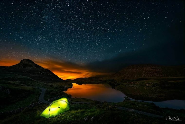 Night under the stars Astrophotography Photograph Wales