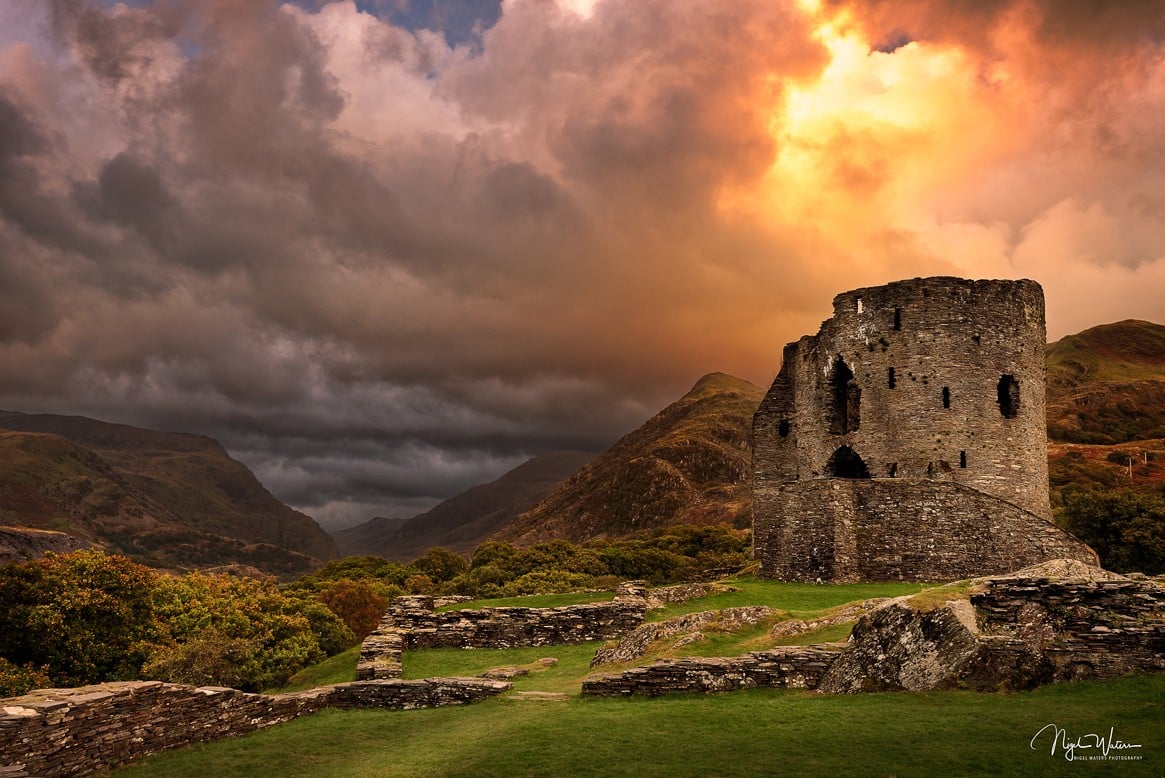 Dolbadarn Castle in Snowdonia Wales