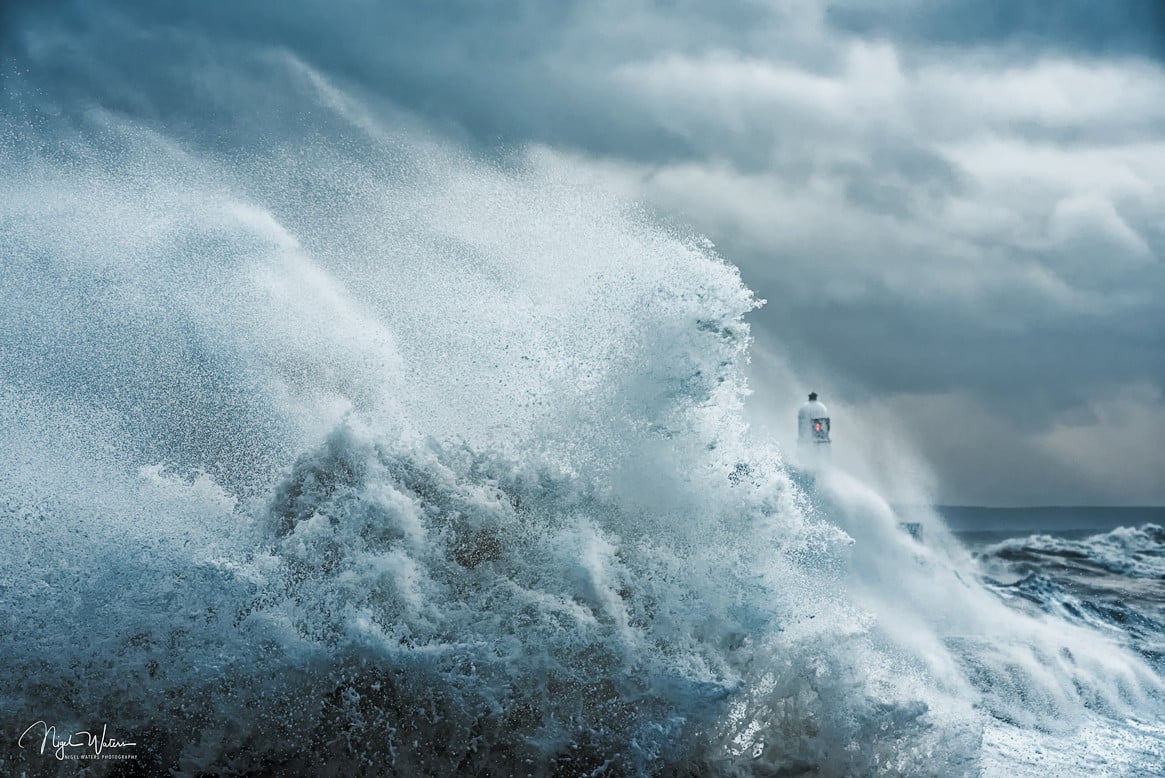 Porthcrawl during storm Brian Wales