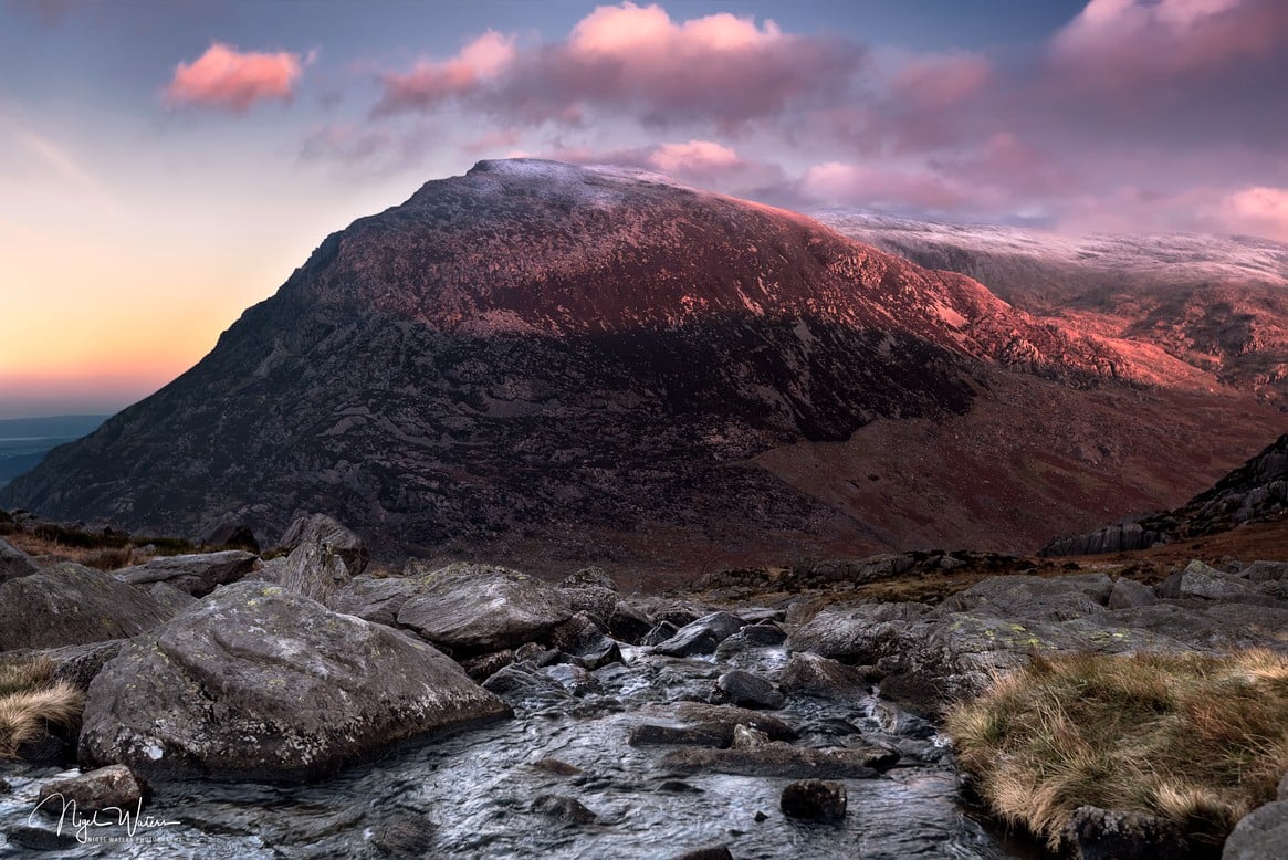Pen yr Ole Wen on a cold winters morning