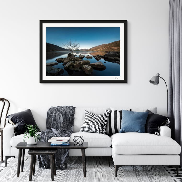 Lake Llynnau Mymbyr Fine Art Print