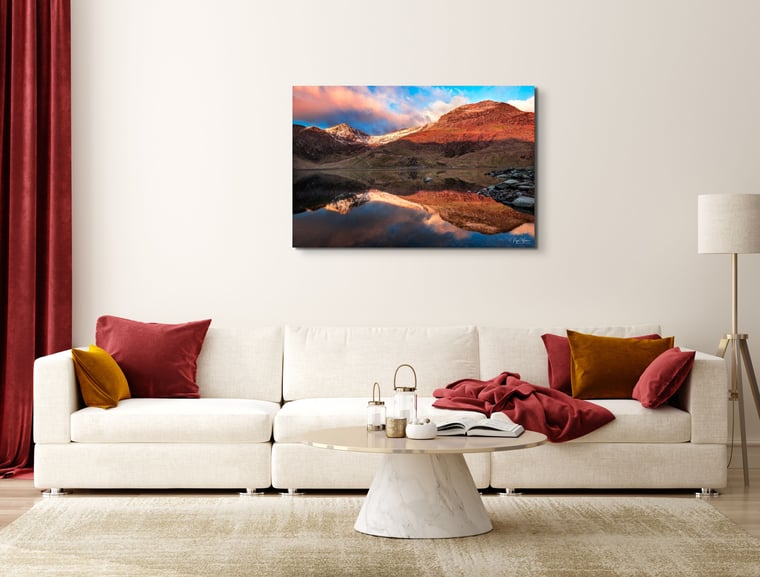 Llyn Llydaw Reflection Photography Print