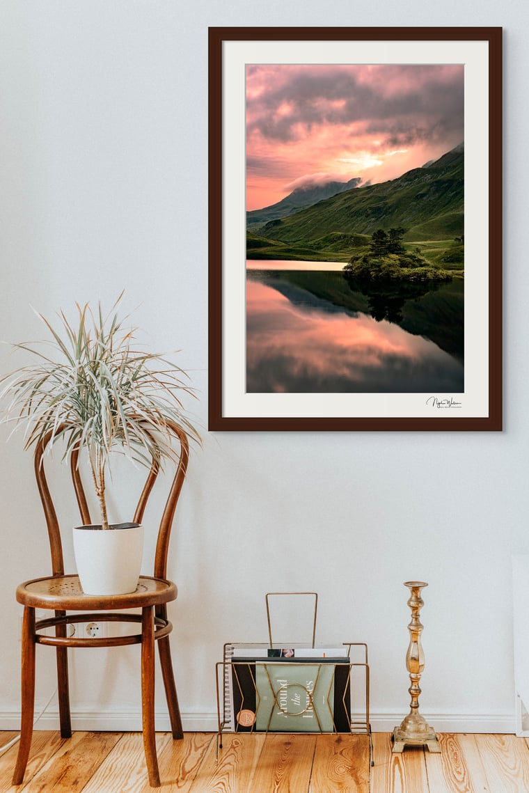 Llynnau Cregennen Reflections Photography Print