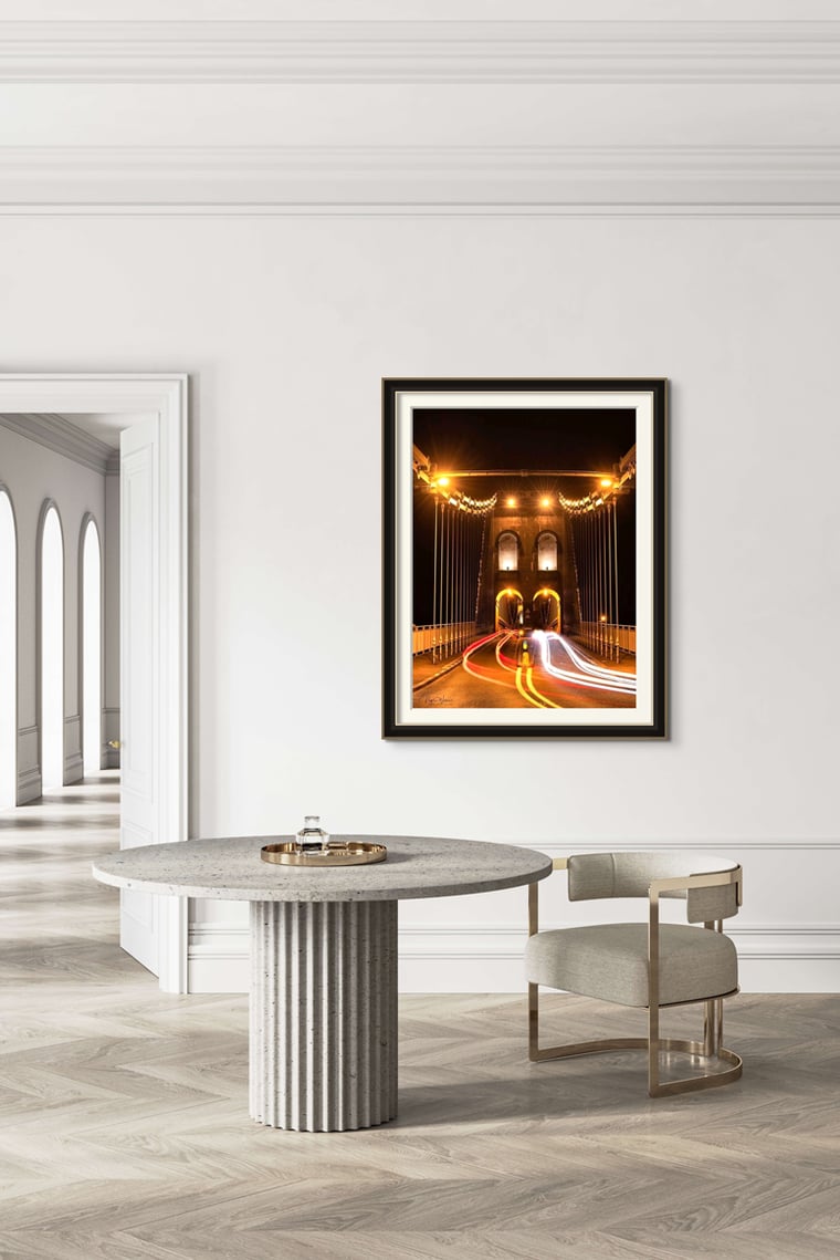 Menai Suspension Bridge - Fine Art Photography Print by Nigel Waters