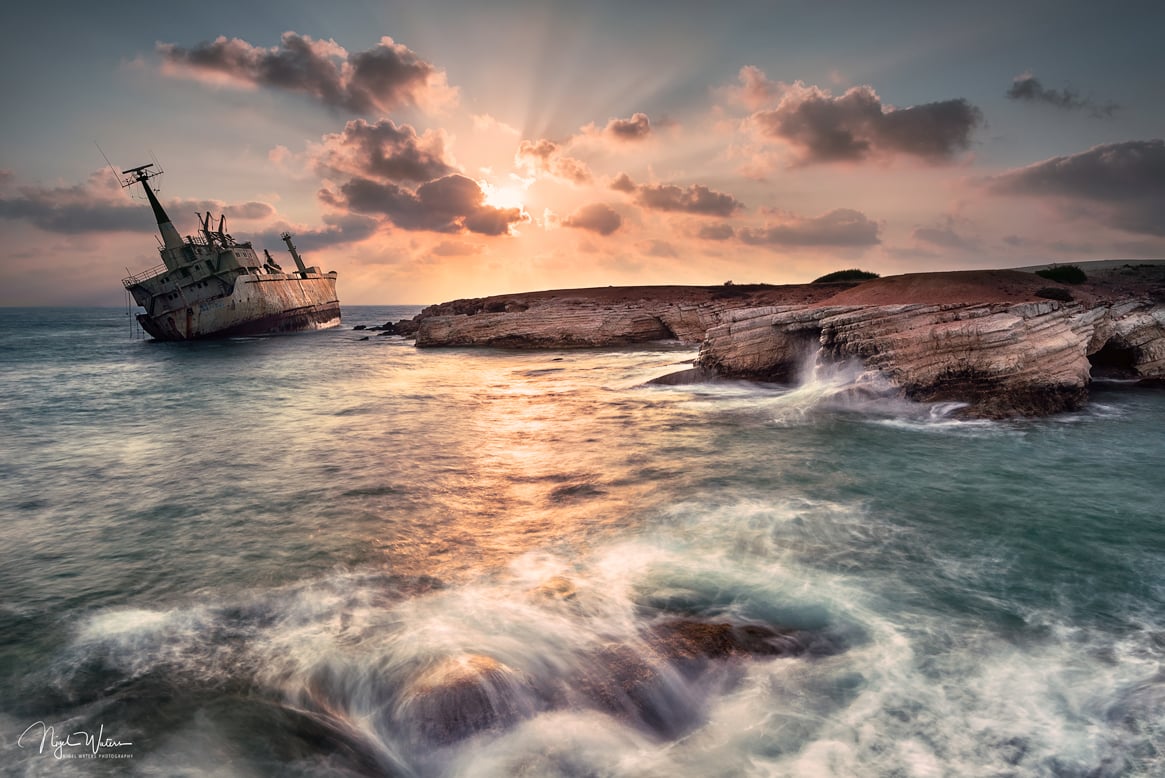 Edro III Shipwreck long exposure