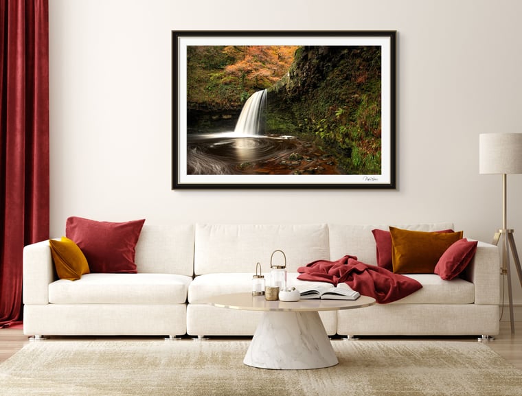 Sgwd Gwladys Waterfall Breacons Beacons Fine Art Print