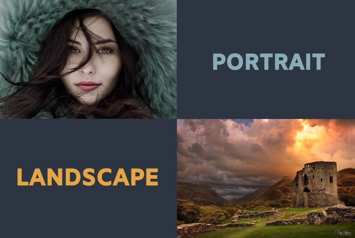Portrait vs Landscape by Photography Genre