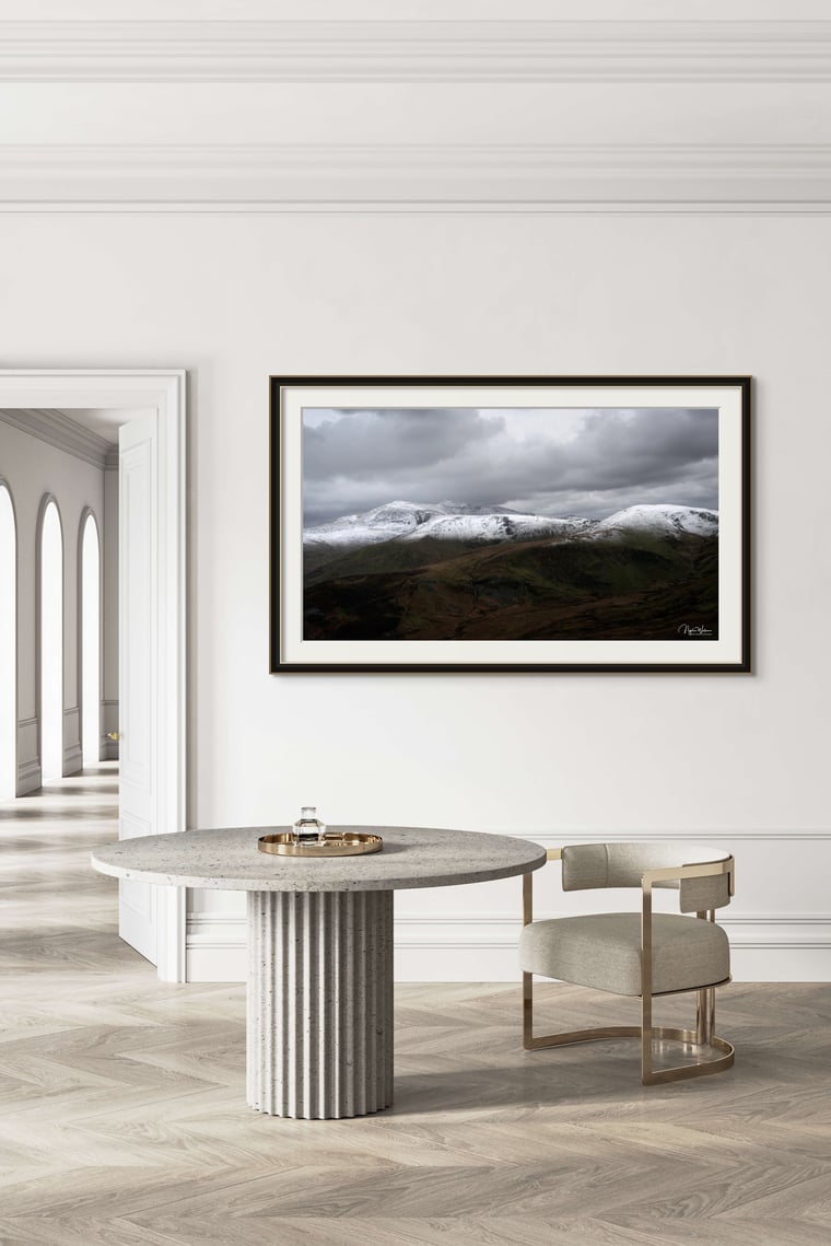Moel Cynghorion and Snowdon Framed Photography Print