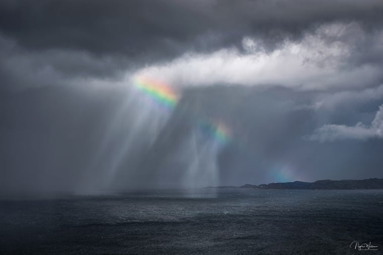 Limited Edition Seascape print titled Rona Rainbow