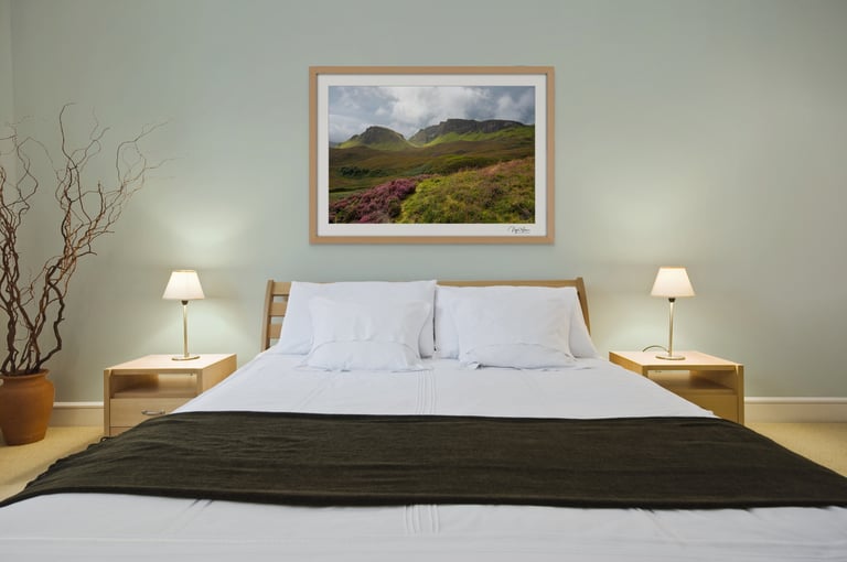 Quarings Isle of Skye Framed Photography print Bedroom