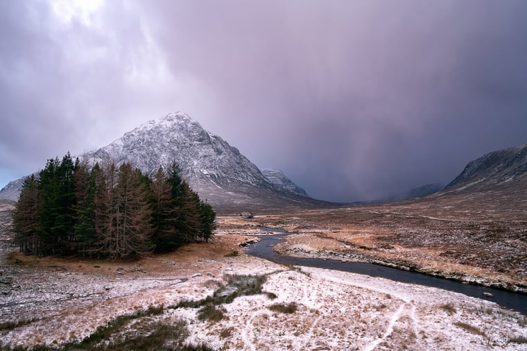 Limited edition photograph print titled Kingshouse View taken in Glen Coe Scotland