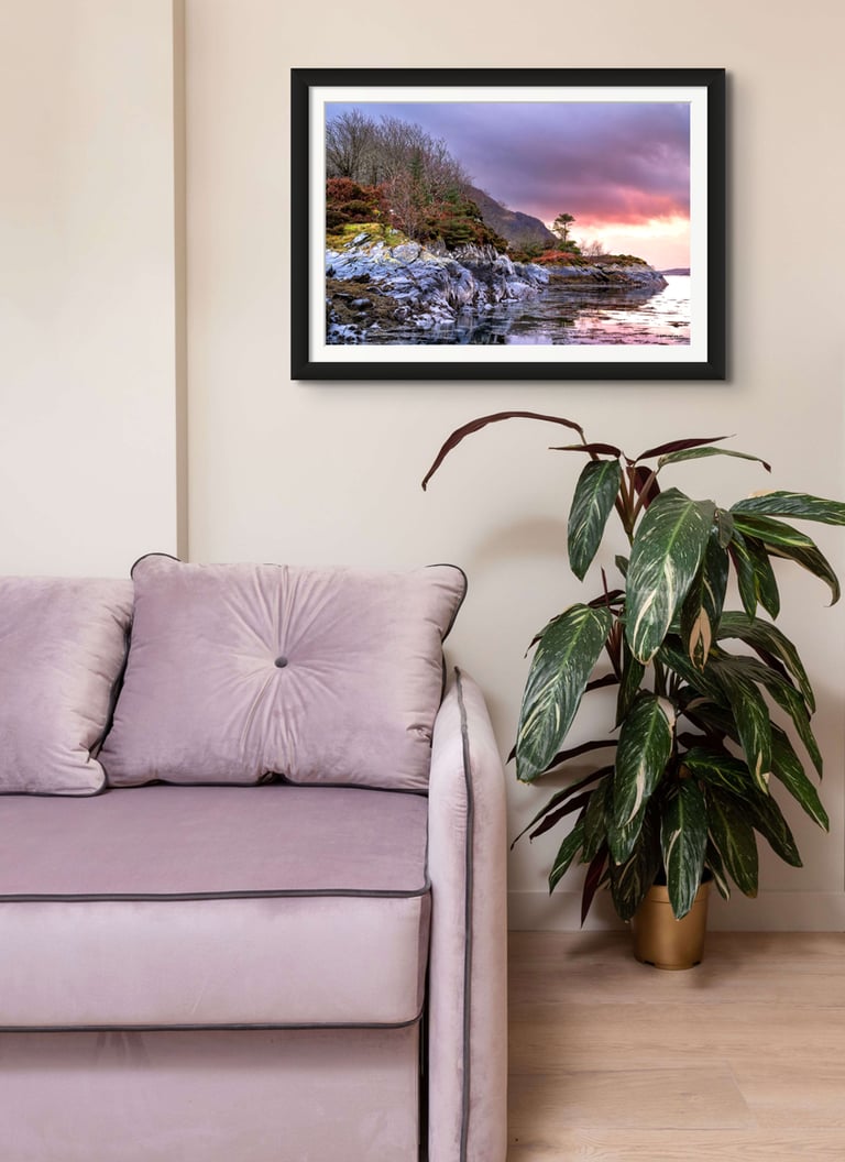 Strome Cove Framed Photography print