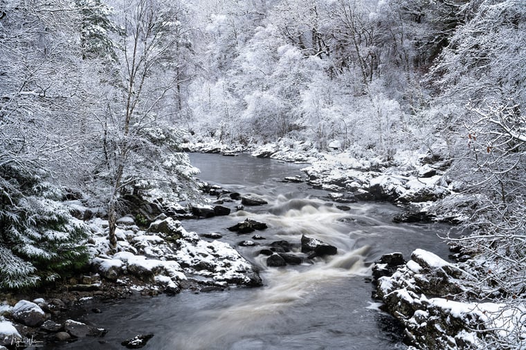 Limited Edition Photographic print titled Winter Wonderland, Glengarry Forrest Scotland Highlands