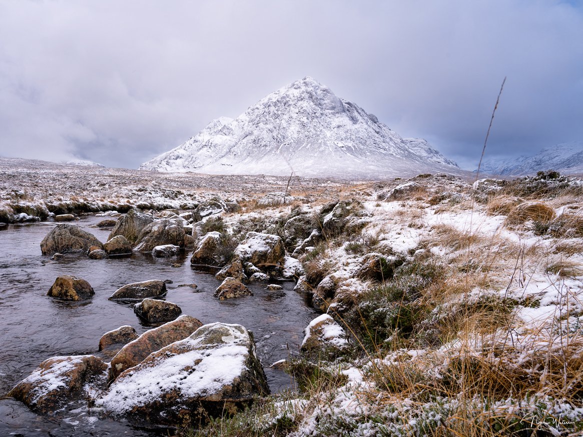 Limited Edition Photographic print Winters Kiss, Glen Etive, Glen Coe, Scotland Highlands