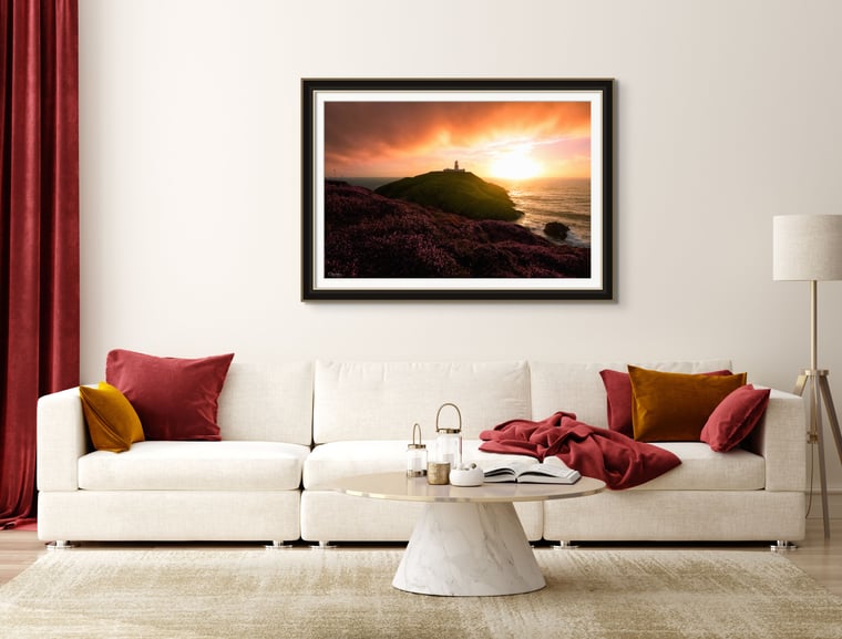 Velvet Symphony a limited a Edition Seascape photograph print of Stumble Lighthouse Pembrokeshire Wales