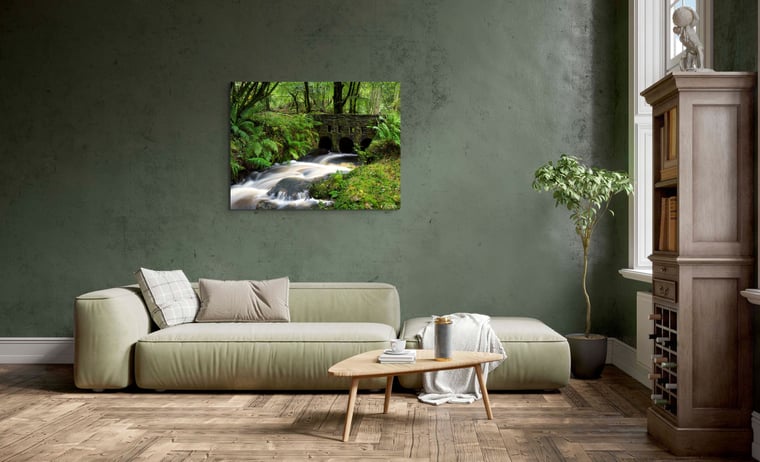 Signed Limited Edition Fine Art Woodland Print titled Tranquility taken in Rain Forests of Wales.