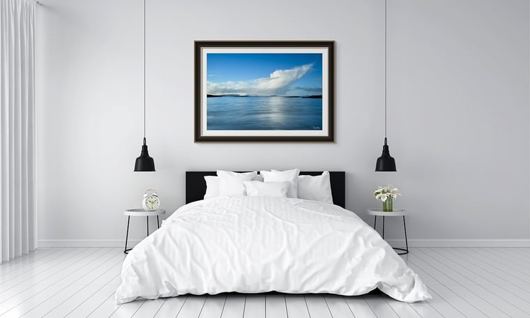 Signed Limited Edition Fine Art Seascape Print titled Serenity taken in the Winter Highlands Scotland.