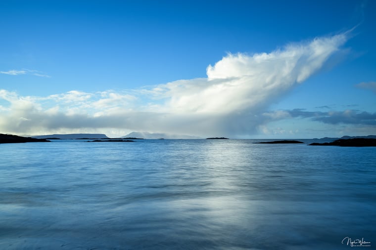 Signed Limited Edition Fine Art Seascape Print titled Serenity taken in the Winter Highlands Scotland.