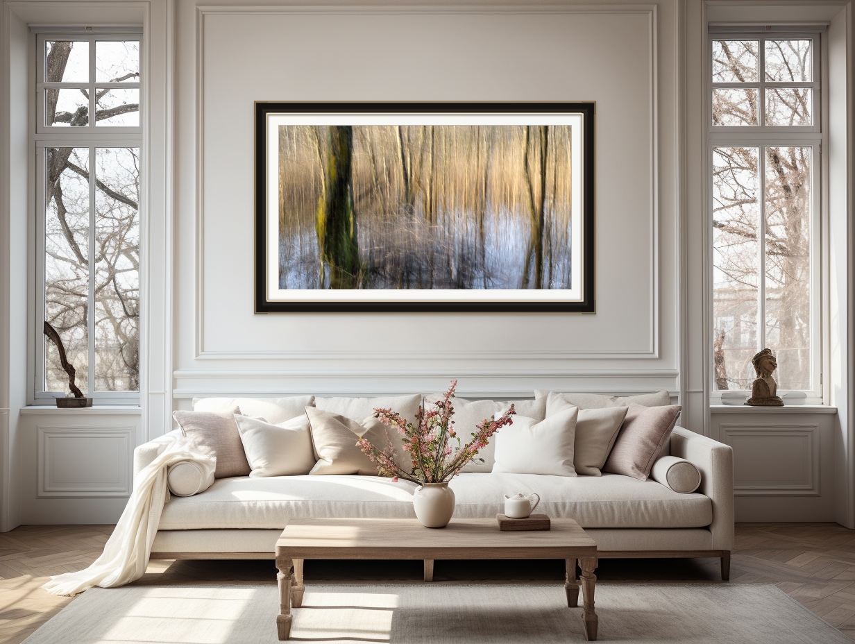 Limited Edition Abstract Nature Photograph Fine Art Print titled Golden Reverberations