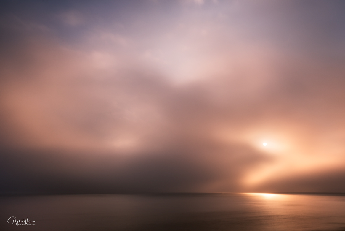 Deal Ocean Sunrise on a misty morning in Kent