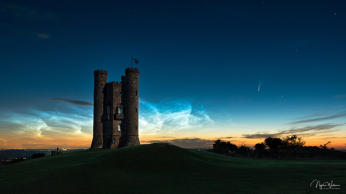 Limited Edition Nightscape print of Broadway Tower Cotswolds